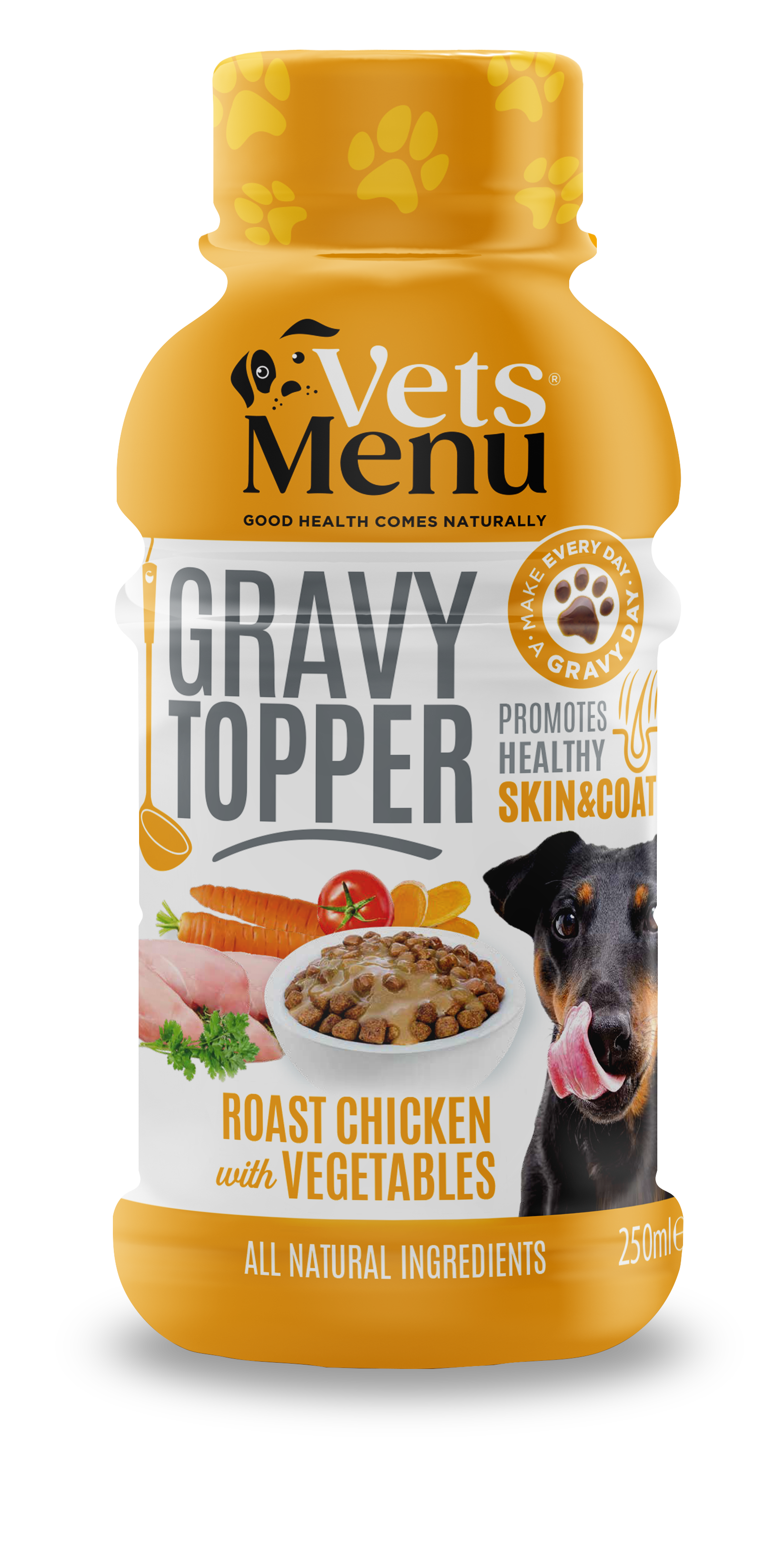 Vets Menu Topper Vets Menu Chicken Gravy Topper For Dogs - 250ml